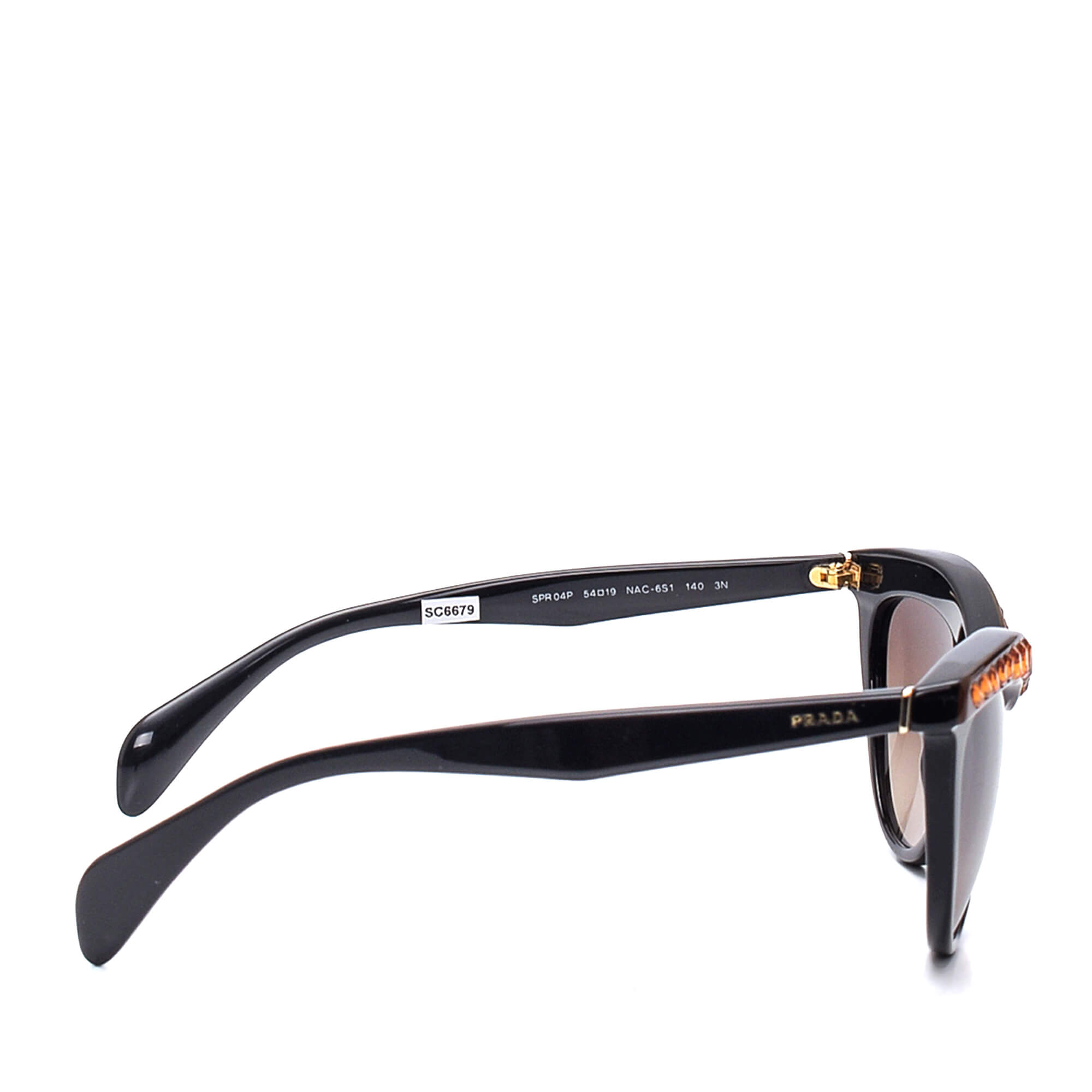 Prada - Black/Orange Strass Sunglasses